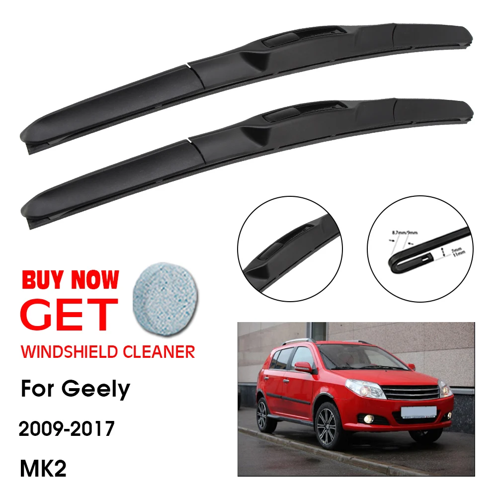 

Car Wiper Blade For Geely Geely MK2 21"+14" 2009-2017 Front Window Washer Windscreen Windshield Wipers Blades Accessories