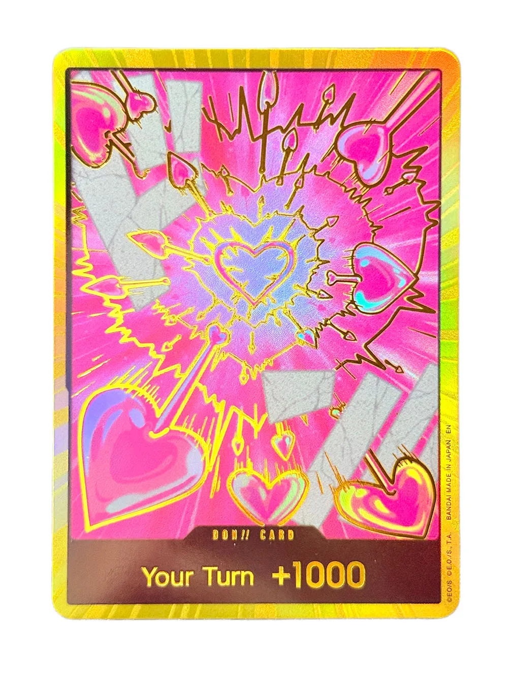 Фото Коллекционная карта One Piece (EN Gold) Proxy Card 2025 Special DON: Портгас, Эйс, Гол, Зоро. Аниме TCG, одиночные карты, игрушки, подарок. №3