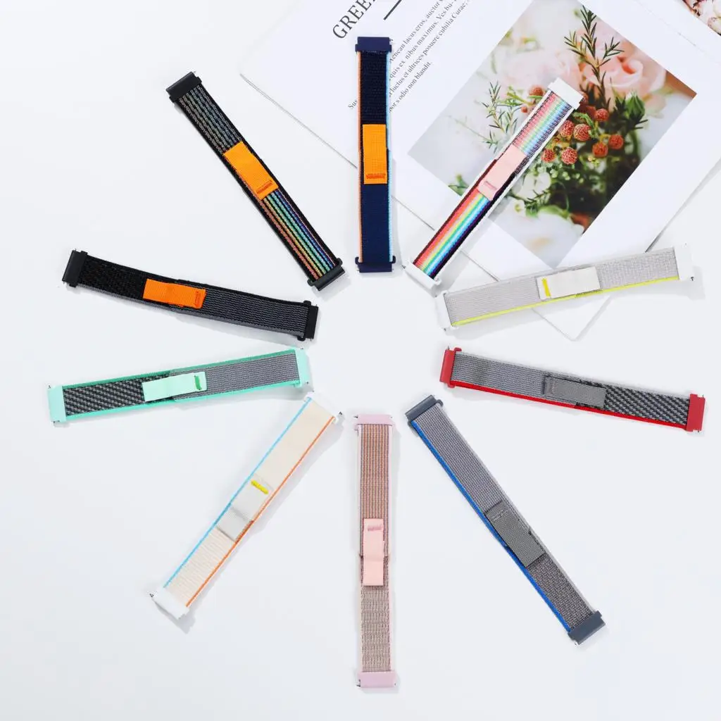 20mm Nylon Strap For Amazfit GTS 3 2 GTS2 4 mini 2e Smart Watch Bracelet Amazfit Bip U 3 pro S GTR 42mm Bands Replacement Correa