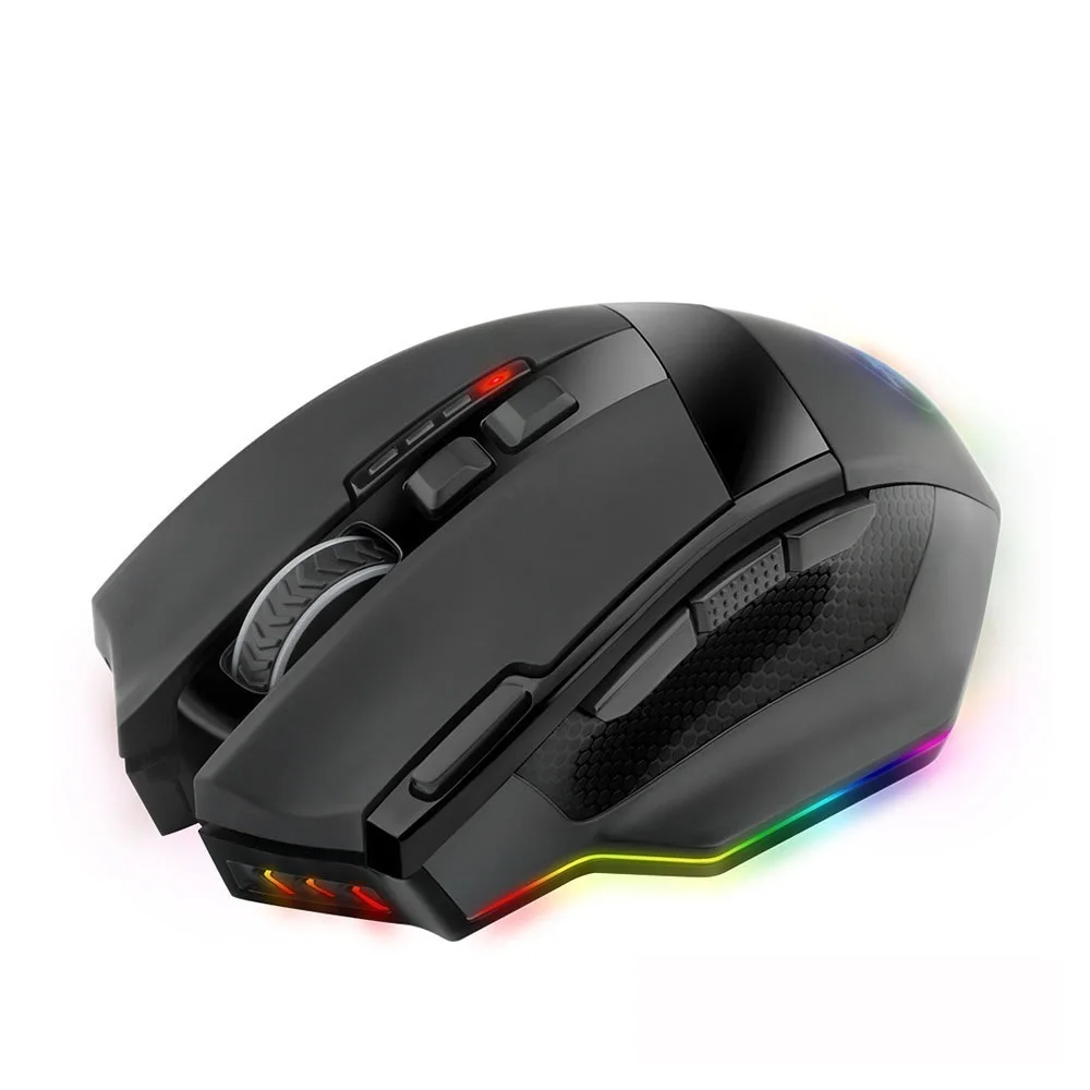

Беспроводная игровая мышь Redragon Sniper Pro M801P, RGB, USB, 2022 ГГц, 2,4 DPI, 10 кнопок, программируемая эргономичная геймерская мышь, 16400