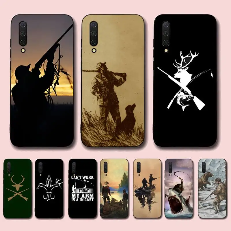 

Hunting Animal And Fishing Man Phone Case for Xiaomi mi 5 6 8 9 10 lite pro SE Mix 2s 3 F1 Max2 3