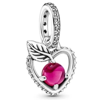 original snow white apple pendant beads charm fit pandora women 925 sterling silver europe bracelet bangle diy jewelry