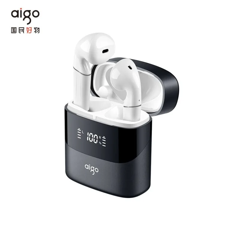 

aigo Tws2 Semi-in-ear real wireless smart Bluetooth headset for driving, running, sports and talking