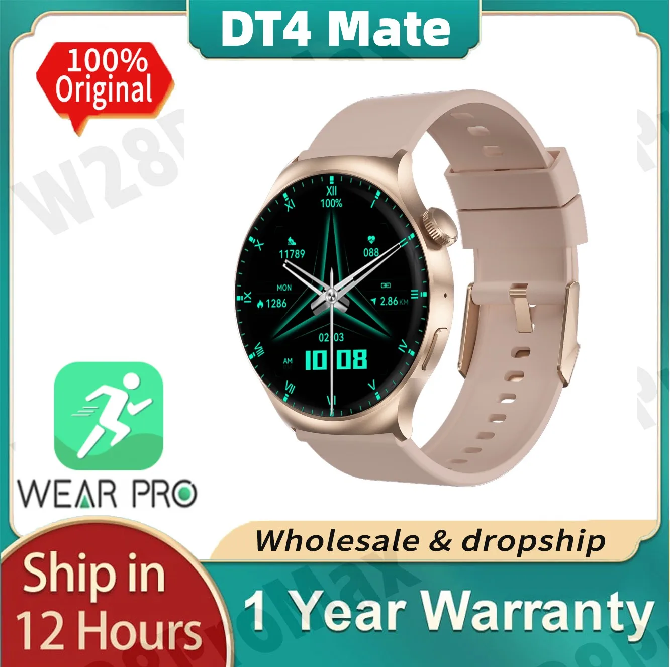 

Смарт-часы DT4 Mate мужские с компасом, Bluetooth-вызовом, экраном 1,5 дюйма 454*454, водонепроницаемые спортивные Смарт-часы с пульсометром и защитой кл...