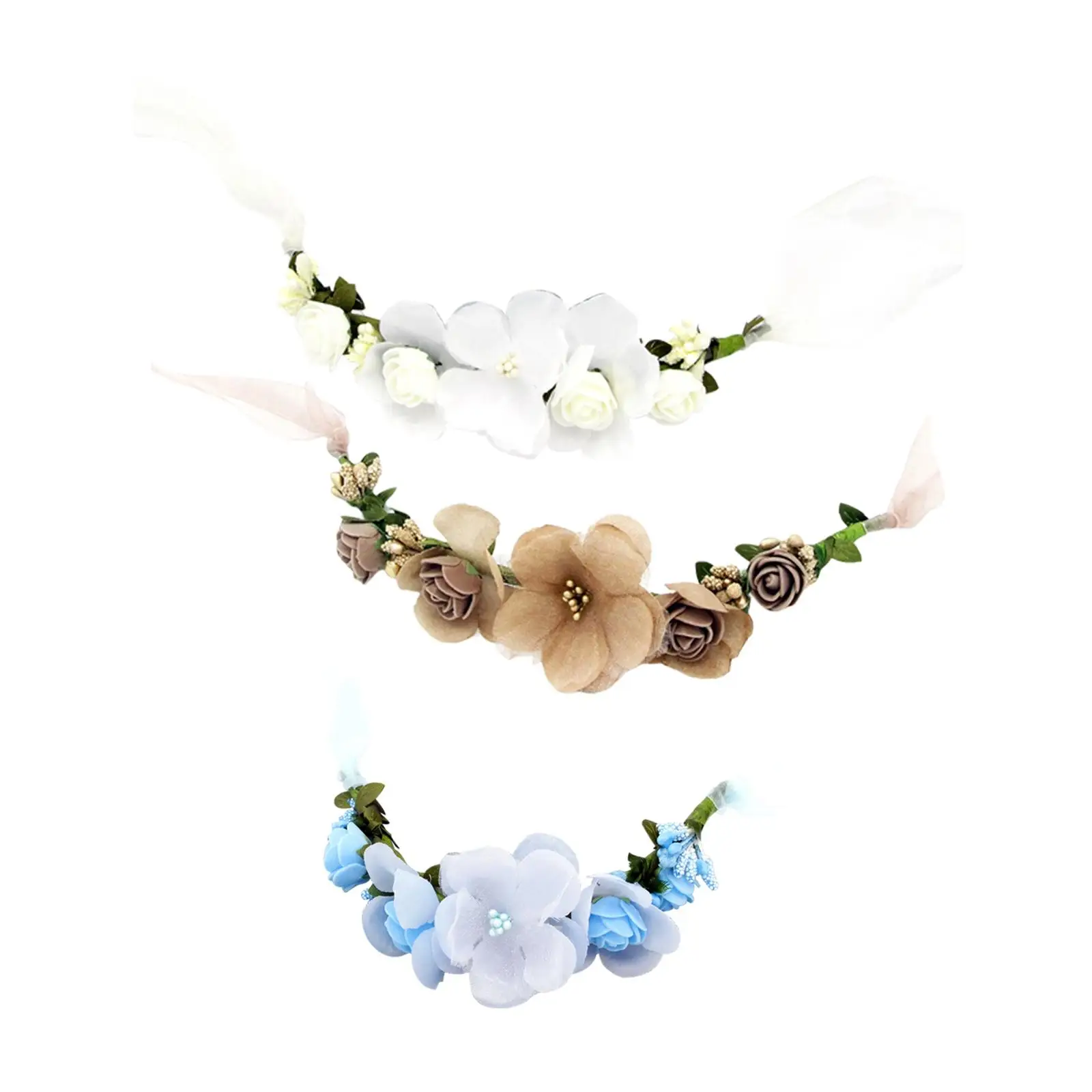 

Artificial Wrist Corsage Women's Bride Bridesmaid Bracelet Wrist Flower Hand Flowers for Wedding Bridal Shower Party Prom