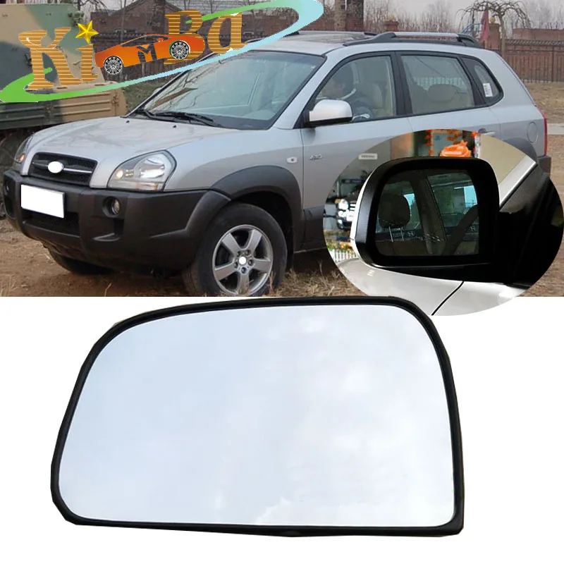 

KIMBA For Hyundai Tucson 2005 2006 2007 Car With heating Side Rearview mirror glass Outside Rear view Mirror Glass white Lens