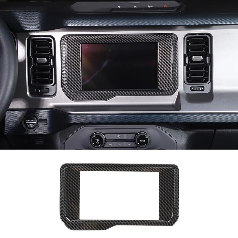 

Центральная консоль навигационная рамка панель Крышка отделка наклейка Аксессуары для Ford Bronco 2021 2022, ABS