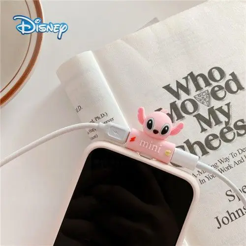 

Disney Stitch 2In1 Type C Converter To 3.5mm Aux Jack Earphone USB C Charging Extension Adapter Microphone Audio 2 Way Splitter
