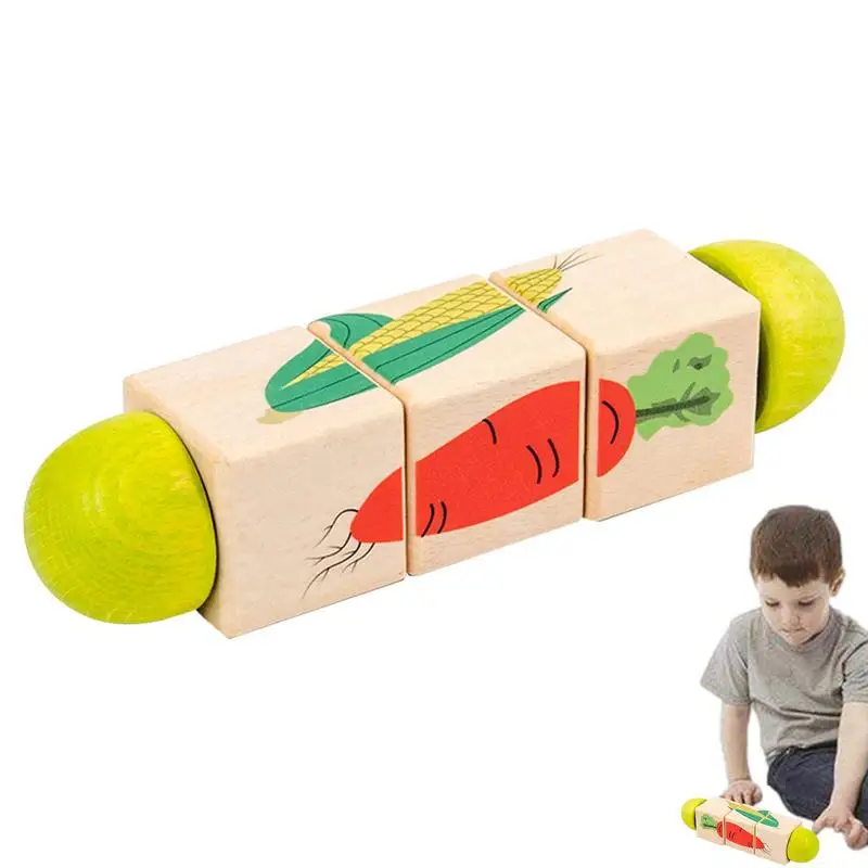 

Toy Wooden Block Chopping Block Wooden Cubes Education Learning Kids Toys Side Educational Toys For Children Learning Gifts