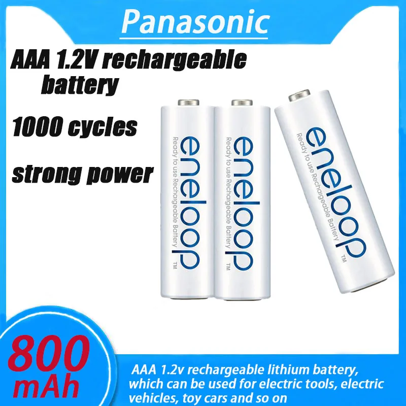 

New Panasonic Eneloop 800mAh AAA 1.2V NI-MH Rechargeable Batteries For Electric Toys Flashlight Camera Pre-Charged Battery