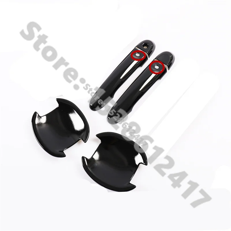 

car accessories ABS Door Handle Bowl Door handle Protective covering Cover for Infiniti Esq Nissan JUKE F15 2010-2019 black