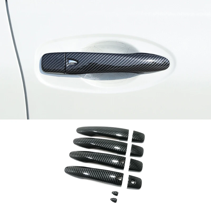 

Для Nissan X-Trail T32 Rogue 2014-2020 ABS углеродное волокно защита двери автомобиля ручка декоративный чехол отделка автомобильные аксессуары Стайлинг