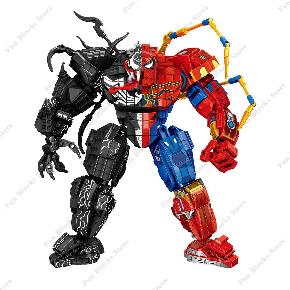 

Superheroes Marvel Avengers Movie SpiderMan Venom God Of The Symbiotes Figures Carnage Bricks Building Blocks Toys for Kids Gift