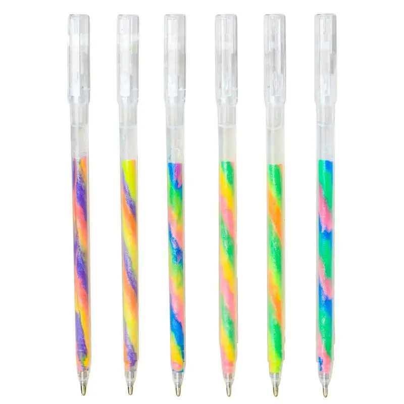 

Блестящие гелевые ручки, градиентные гелевые чернила, ручка с низким уровнем кровотечения, удобные цветные карандаши с удобным захватом для рисования, Раскрашивание