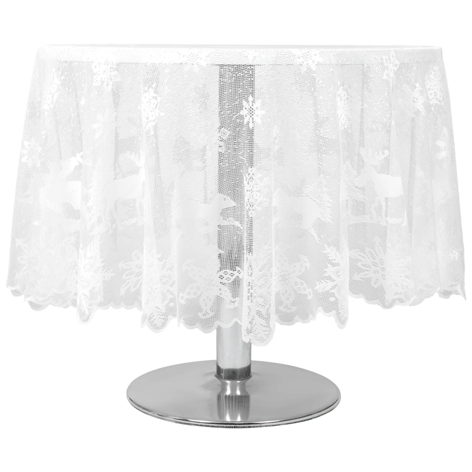 

Table Tablecloth Cover Cloth Christmas Lacepicnic Round Decorative Scarf Dinner Covers Benchsnowflake Dresser Decoration Runner