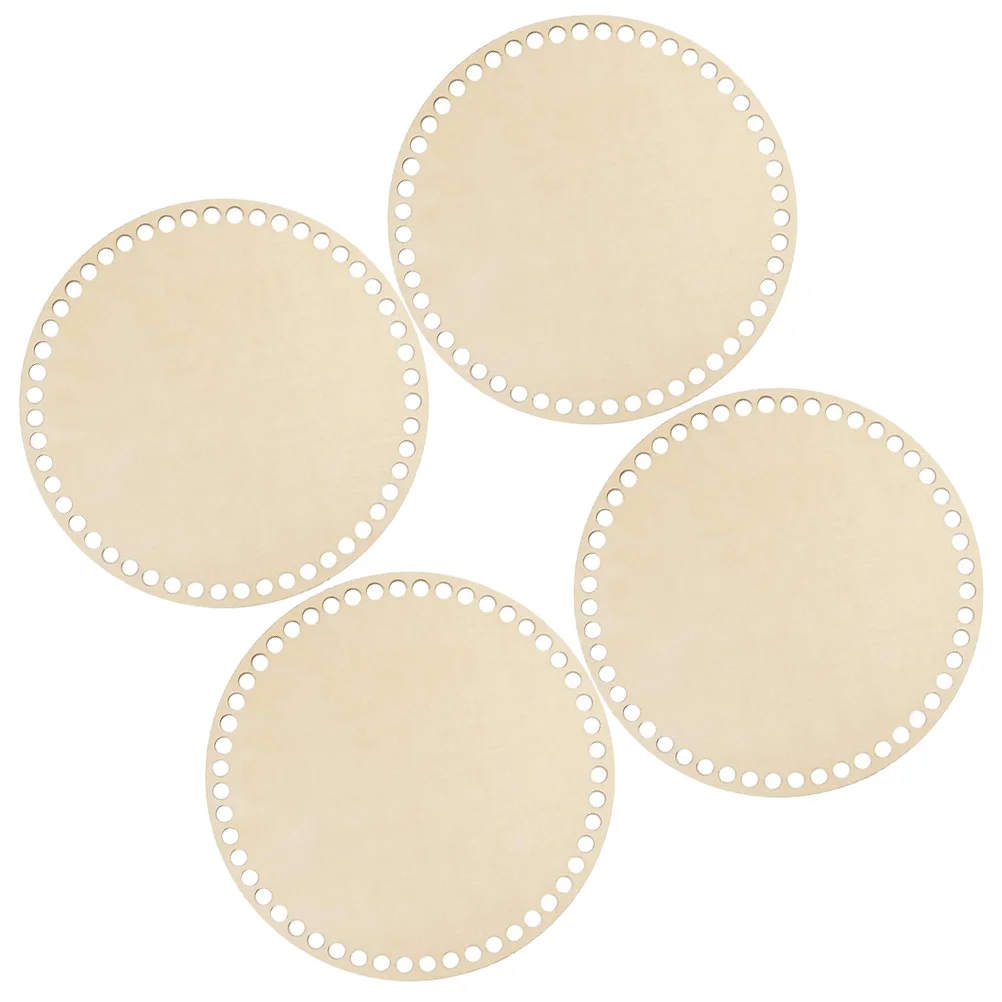 

Basket Base Wooden Crochet Bottom Bagdiy Wood Bottoms Weaving Purse Woven Shaper Handbag Circle Baskets Knitting Boardinsert