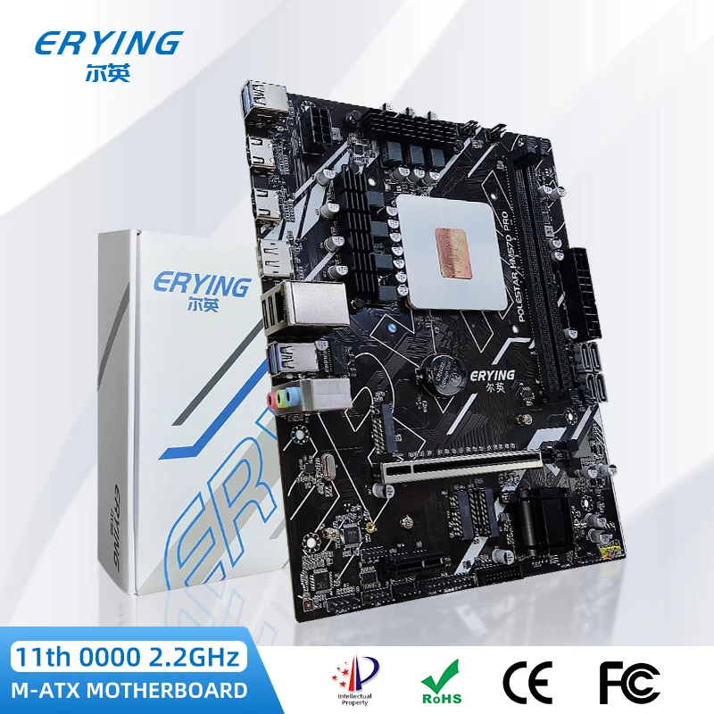

ERYING DIY Gaming PC Motherboard with Embed 11th Core CPU 0000 ES 2.2GHz On Board (Product Performance,Refer To i7-11800H)