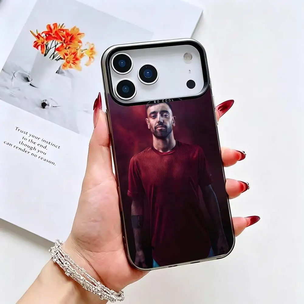 Чехол для телефона Bruno F-Fernandes для iPhone 17, 16, 15, 14, 13, 12, 11 Plus, Pro Max, XS, цветной, с серебряным покрытием внутри (art.: 3920daed862a7) - 3920daed862a7