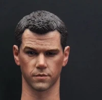 16 male soldier matt damon muscle man classic head carving sculpture model accessories fit 12 inch action figures body in stock