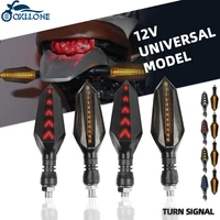 for suzuki intruder 800 1500 1400 all years universal motorcycle turn signals flowing water led light tail brake light