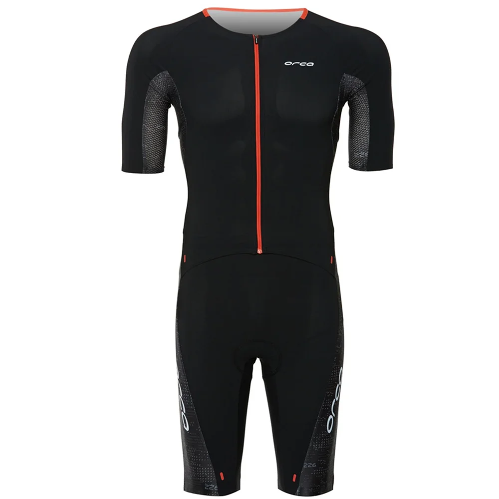 Костюм для триатлона мужской велосипедная майка с коротким рукавом комплект