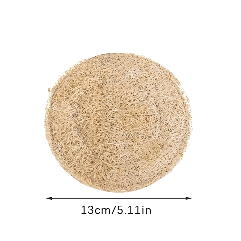 

Круглый коврик из люфы, теплоизоляционный коврик для горшка, подставка для чая, коврик для чайника, аксессуары для чайного сервиза, однослойная/двухслойная люфа