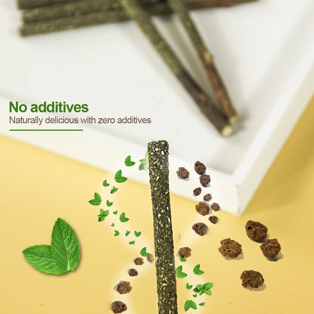 Тренди игрушки для жевания кошек Pure Natural Silvervine Catnip Sticks Kittens Teeth Cleaning Safe Stick Treat для кошек всех возрастов.