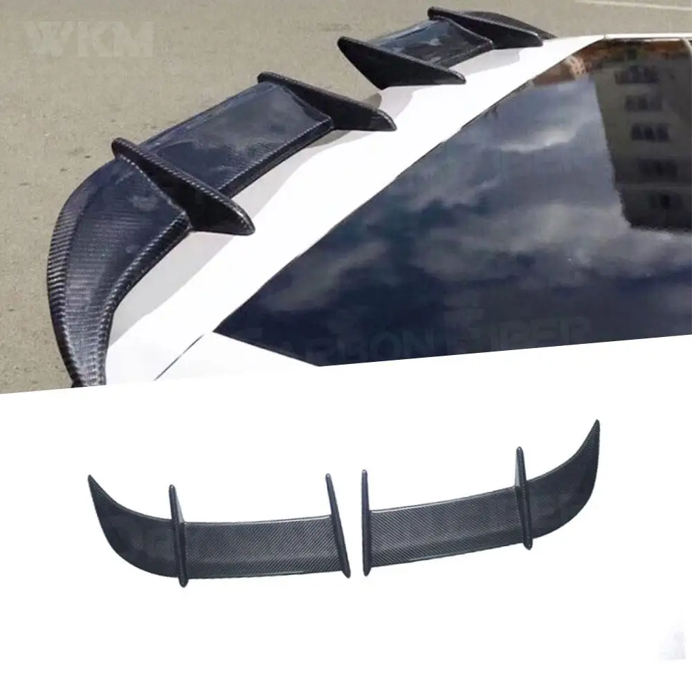 2 шт./компл. задний спойлер багажника из углеродного волокна крыло для Volkswagen VW Golf 7