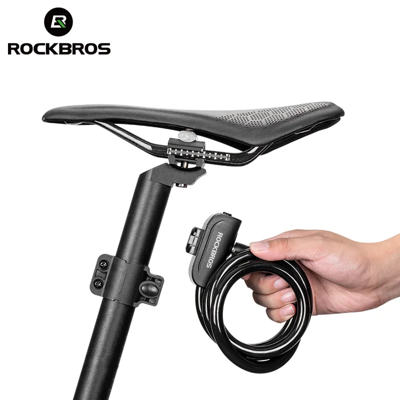 

ROCKBROS Bicycle Lock Bike Portable Anti-theft Ring Lock MTB Road Cable Lock With 2 Key Bicycle Accessories Candado Bicicleta
