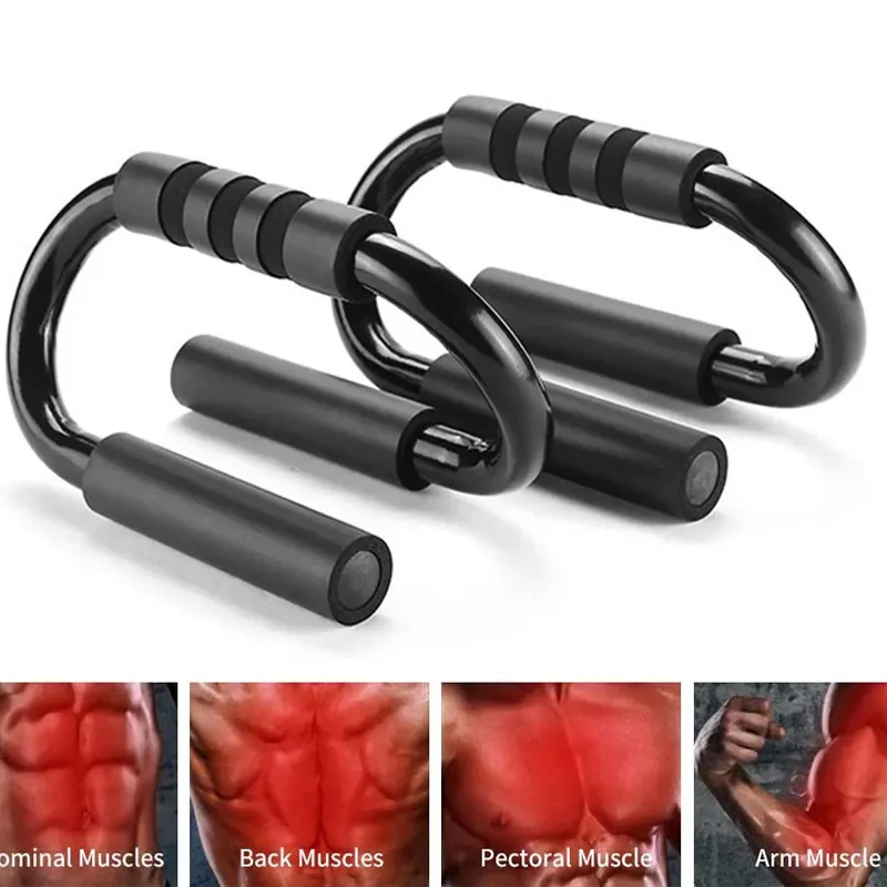 

S Shape Floor Chest Workout Equipment Foam Handles Chest Fitness Equipment Home Fitness Chest Training Equipment