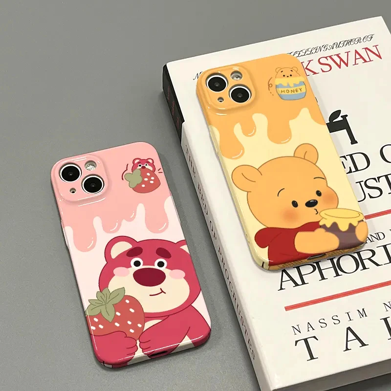 

Disney winnie pooh Lotso Bear Phone Case For iPhone 14 13 12 11 Pro Max X XR XS MAX SE 2020 8 7 Feilin silky feel Cover