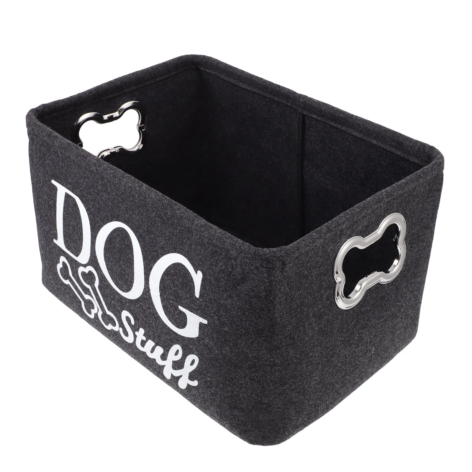 

Pet Storage Basket Felt Case Sundries Toy Box Dog Accessory Bin Organizer