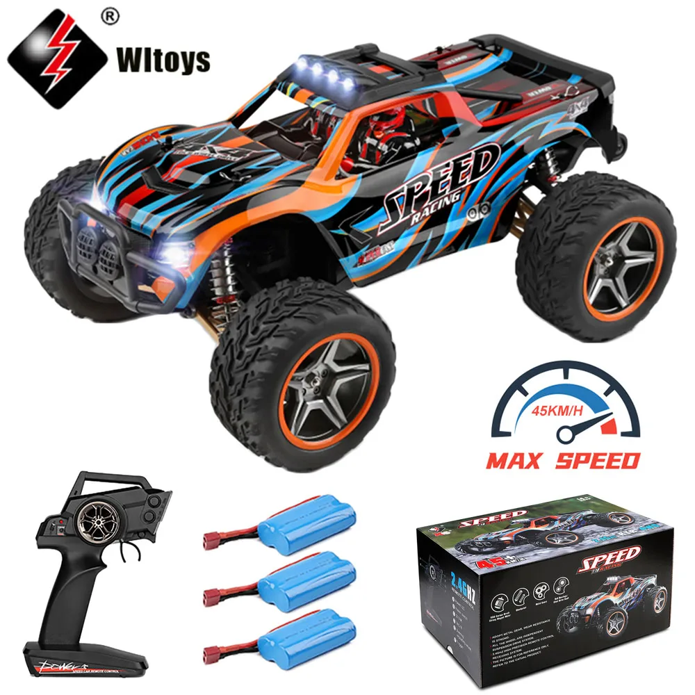 

Wltoys 104009 1:10 2.4G Racing RC Car 4WD 45KM/H High Speed Vehicle Electric Remote Control Off-Road Crawler Truck Toys for Kids