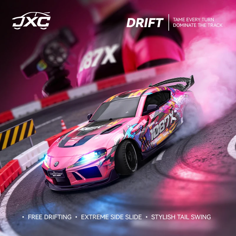 Фото JXC 1087X 1/43 Машинка для дрифта Supra RC, полноприводная, с пропорциональным управлением, миниатюрная игрушечная машинка, литая металлическая статическая модель, гироскопическая машинка для коллекционеров №2