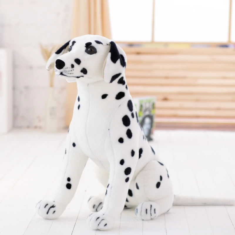 

Dalmatian Dog Toy Simulation Giant Dog Stuffed Animals Toy Realistic Animal Kids Toys Gift For Children Pet Shop Mascot
