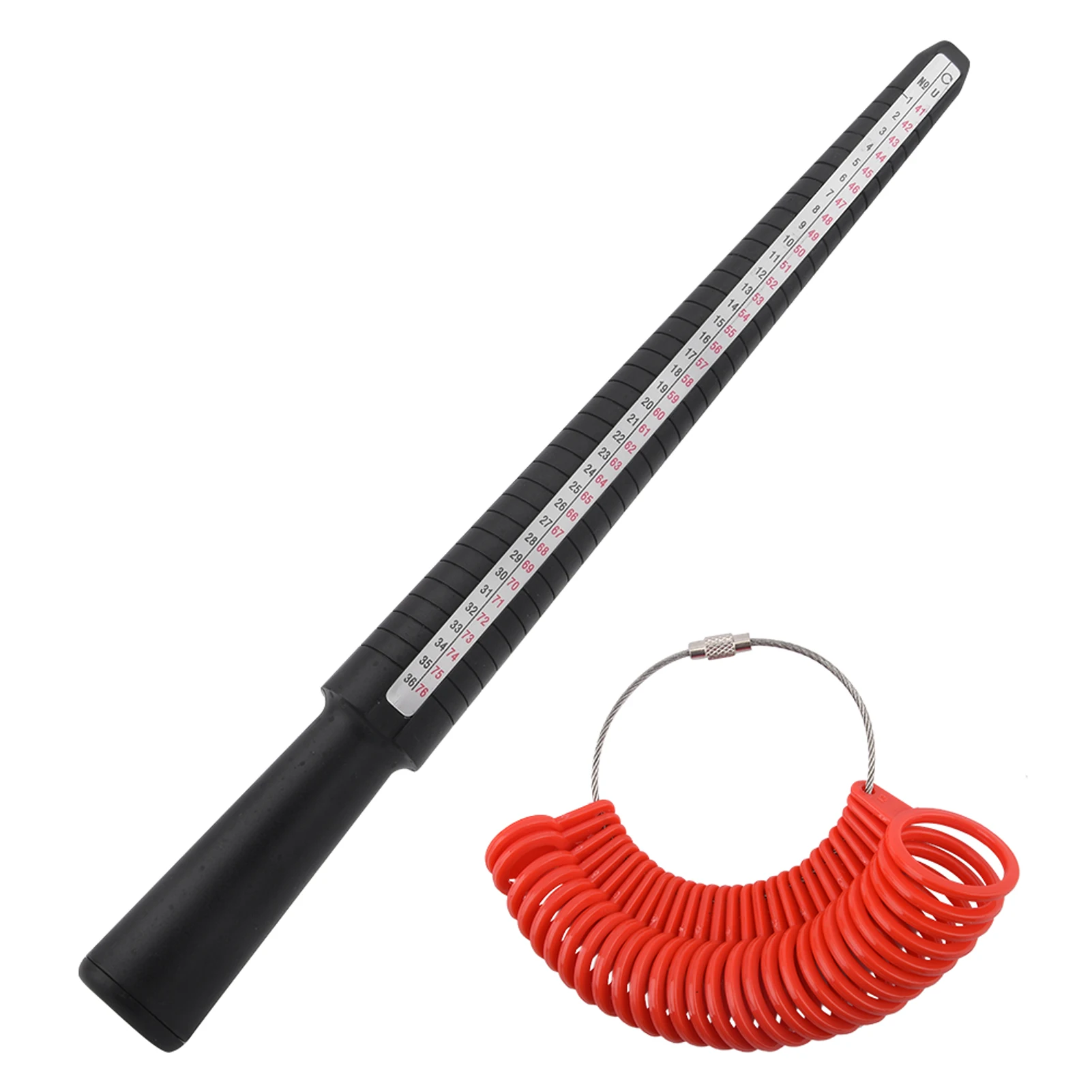 

Accurate Metal Gauge Plastic Convenient Practical UK US Detachable Ring Sizer For Women Men Wedding Finger Jewelry Measuring