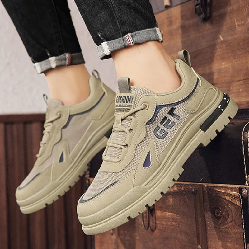 2024 новые мужские повседневные кроссовки высокого качества дышащие модные