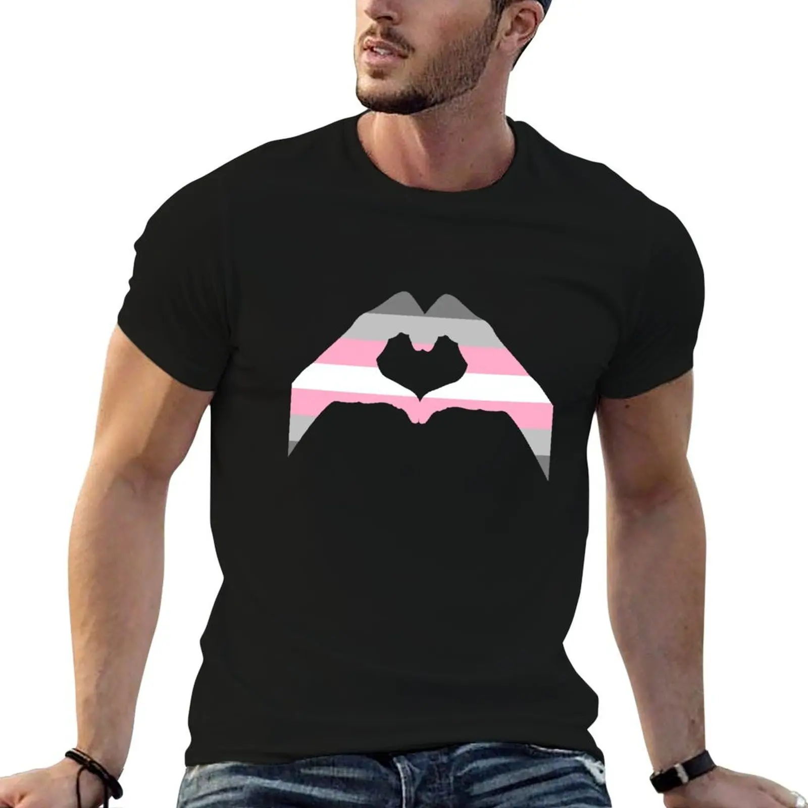 Фото Футболка Demigirl Pride Love Wins Demigirl Flag, дышащая футболка с короткими рукавами для спортзала №1