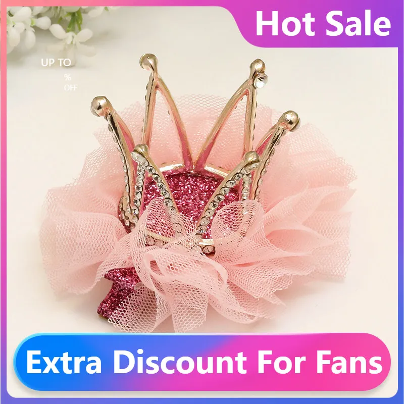 

Модные новые детские заколки стразы принцессы с кристаллами кружевная Корона зажим для волос новый стиль подарок украшение аксессуары для ...