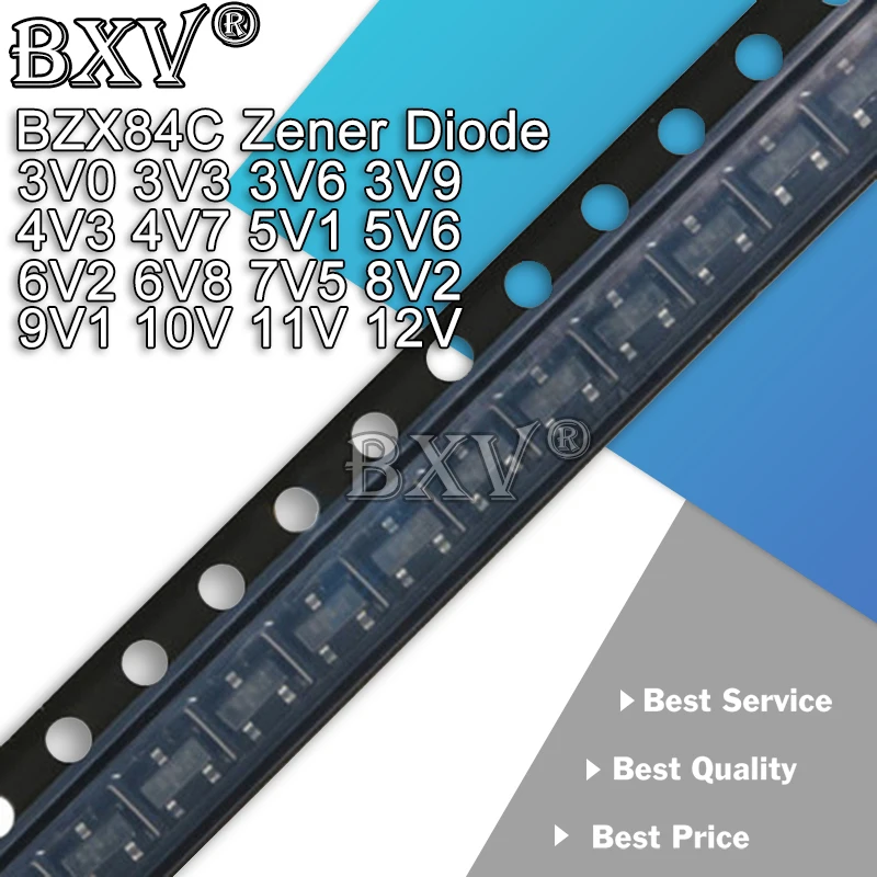 50 шт. BZX84C18 SOT23 фоторегулятор 18 в Y6 Диод Зенера BZX84C 3V0/3V3/3V6/3V9/4V3/5V1/6V2/7V5/8V2/9V1 Z13 Z14 Z15 Z16 Z1 |