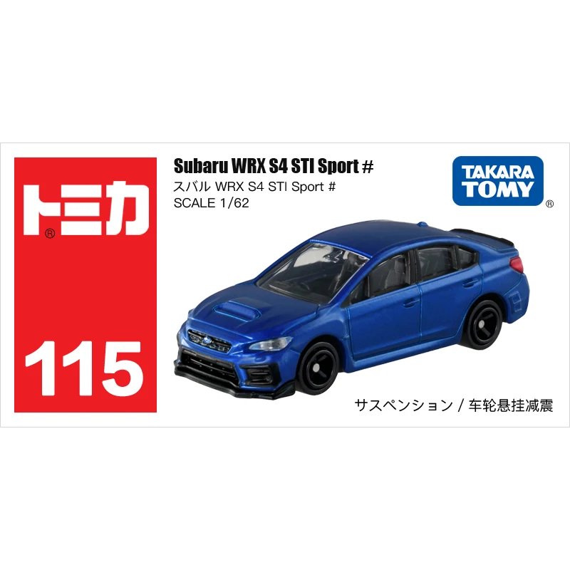 

TAKARA TOMY 1:62 SUBARU WRX S4 STI Sport Blue Diecast Simulation Model Cars Toys