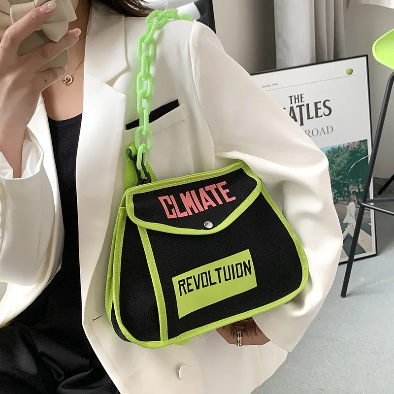 

Luxury Handbags Women Bags Designer Patchwork Color Chain Bag Canvas Shoulder Bag Party Crossbody Bags Women Ladies Hand Bags