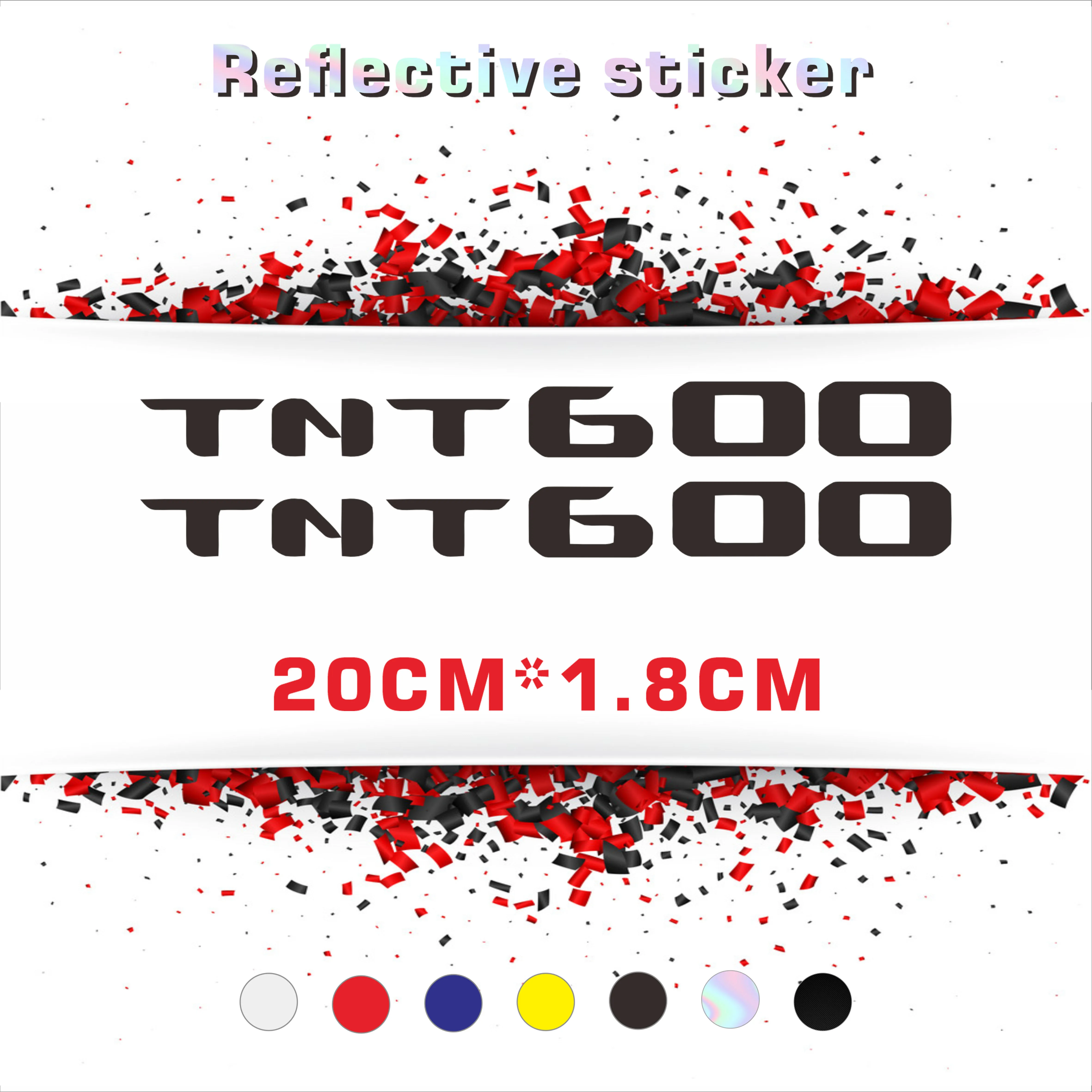 

8Inch Reflective Sticker Decal Motorcycle Car Sticker Wheels Fairing Helmet Sticker Decal For 2023Benali Huanglong TNT600