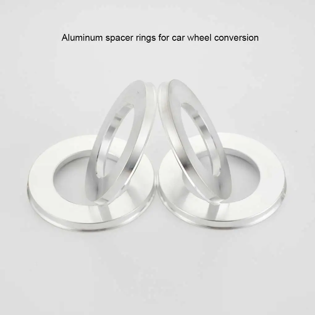 

4 Pieces Aluminium Alloy Car Wheel Hub Center Ring Automotive Rings