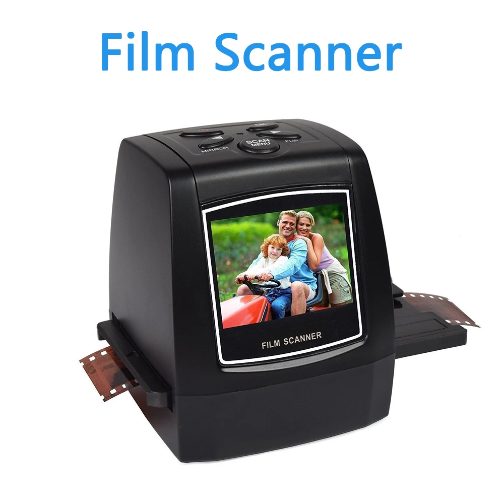 

. Protable Negative Film Scanner 35mm 135mm Slide Film Converter Photo Digital Image Viewer with 2.4" LCD Build-in Editing