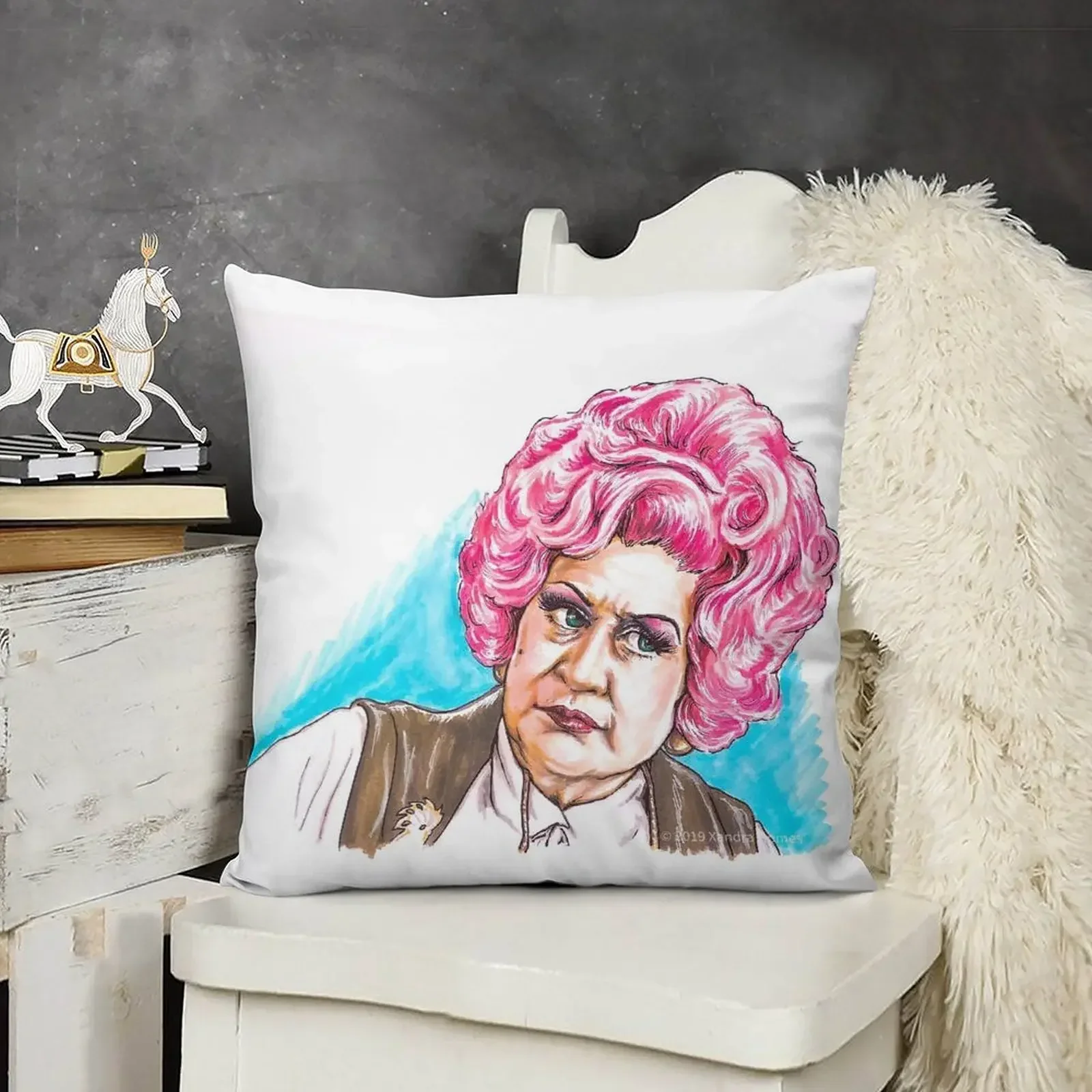 Миссис Слокаombe - АЙБС? Декоративная подушка Наволочки для сидения