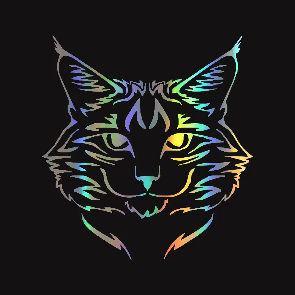 

Забавная наклейка на автомобиль с изображением котенка, животного, наклейка для защиты от царапин, Солнцезащитная и водонепроницаемая вини...