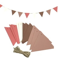multicolor bunting assembled banners party decorations leather pennant banners rainbow bunting for outdoor camping decorations
