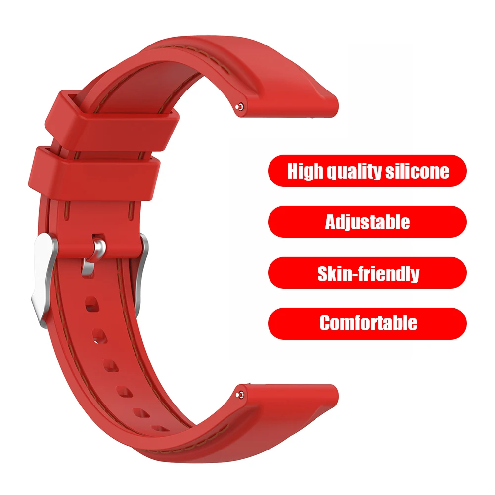 

Watch Band Exterior Decoration Parts Solid Color Silicone Smart Watch Band Strap for Samsung Replacement Wristband