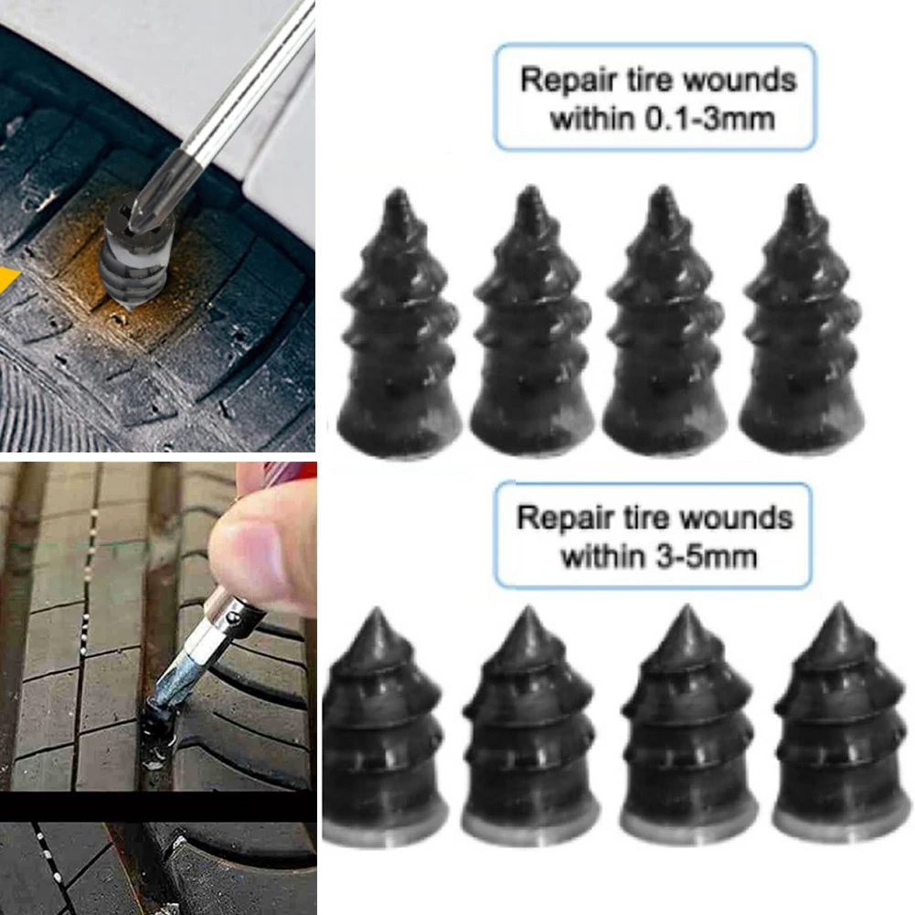 

8pcs Vacuum Tyre Repair Nail Kit For Motorcycle Car Scooter Rubber Tubeless Tire Repair Tool Set Glue Free Repair Tire Film Nail